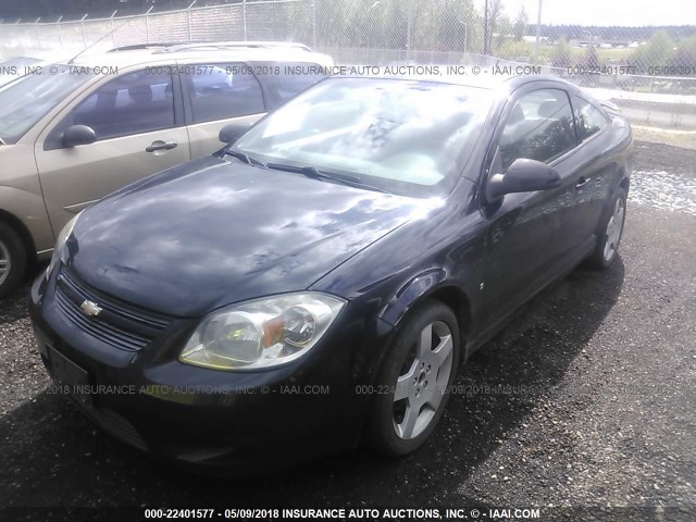 1G1AM18B387209619 - 2008 CHEVROLET COBALT SPORT BLACK photo 2