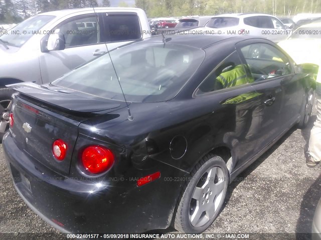 1G1AM18B387209619 - 2008 CHEVROLET COBALT SPORT BLACK photo 4