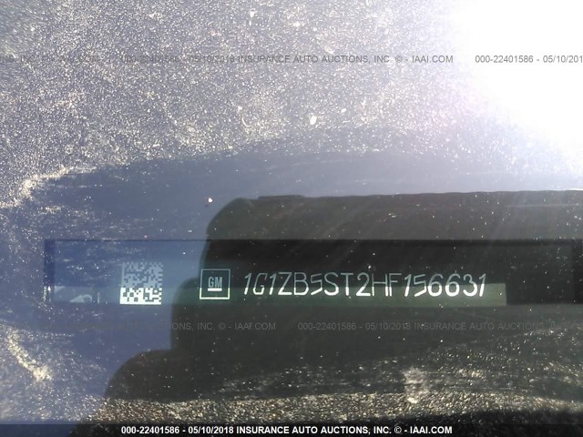 1G1ZB5ST2HF156631 - 2017 CHEVROLET MALIBU LS GRAY photo 9