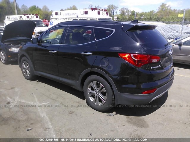 5XYZUDLB6FG296368 - 2015 HYUNDAI SANTA FE SPORT  BLACK photo 3