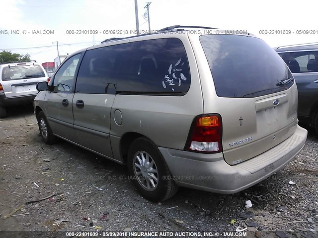 2FMDA51421BB42522 - 2001 FORD WINDSTAR LX GOLD photo 3