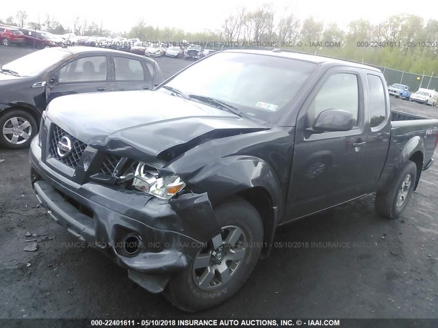 1N6AD0CWXBC404480 - 2011 NISSAN FRONTIER SV/PRO-4X BLACK photo 2