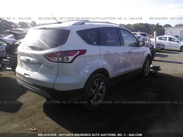 1FMCU9J91EUC97696 - 2014 FORD ESCAPE TITANIUM WHITE photo 4