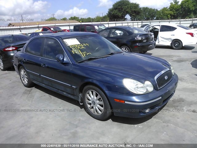 KMHWF35H25A109257 - 2005 HYUNDAI SONATA GLS/LX BLUE photo 1