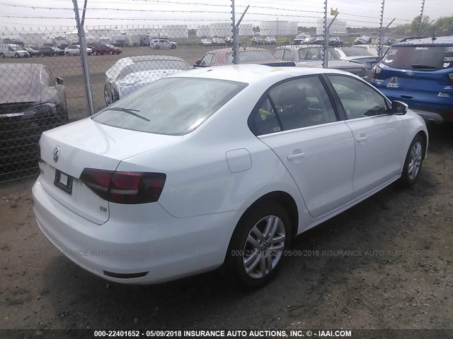 3VW2B7AJ8HM345074 - 2017 VOLKSWAGEN JETTA S WHITE photo 4