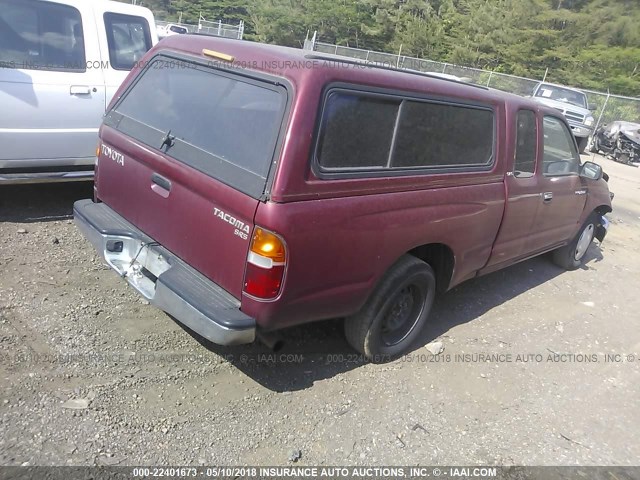 4TAVL52N8YZ590955 - 2000 TOYOTA TACOMA XTRACAB RED photo 4