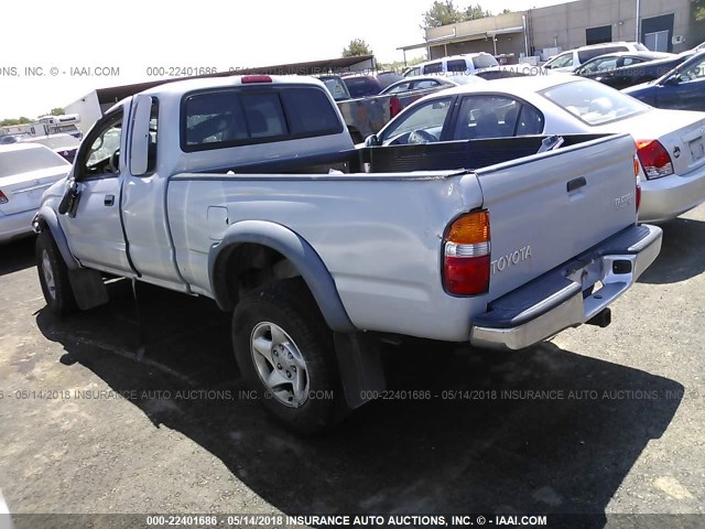 5TESN92N74Z344521 - 2004 TOYOTA TACOMA XTRACAB PRERUNNER ვერცხლისფერი ფოტო 3
