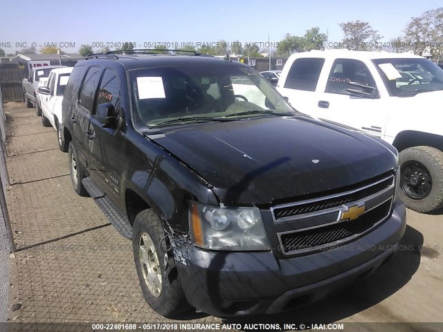 1GNSKBE02DR125551 - 2013 CHEVROLET TAHOE K1500 LT BLACK photo 1