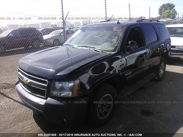 1GNSKBE02DR125551 - 2013 CHEVROLET TAHOE K1500 LT BLACK photo 2