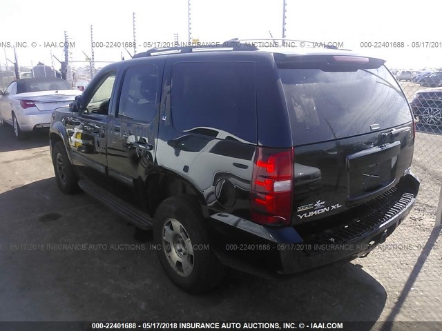 1GNSKBE02DR125551 - 2013 CHEVROLET TAHOE K1500 LT BLACK photo 3