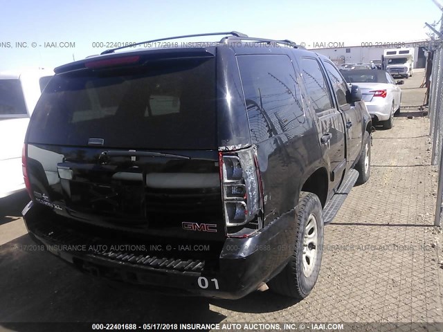 1GNSKBE02DR125551 - 2013 CHEVROLET TAHOE K1500 LT BLACK photo 4