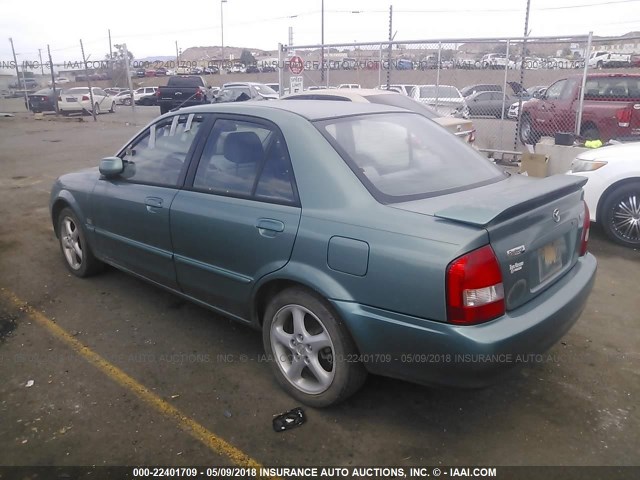 JM1BJ226010477855 - 2001 MAZDA PROTEGE LX/ES მწვანე ფოტო 3