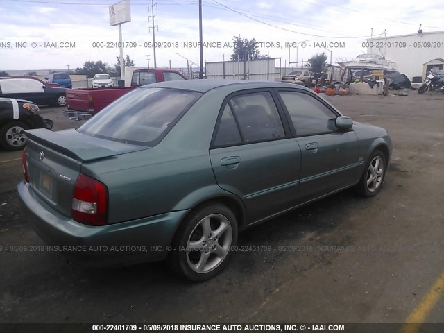 JM1BJ226010477855 - 2001 MAZDA PROTEGE LX/ES მწვანე ფოტო 4