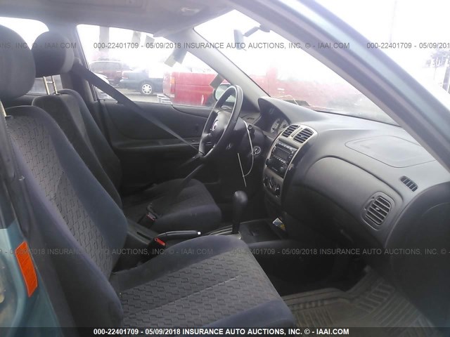 JM1BJ226010477855 - 2001 MAZDA PROTEGE LX/ES მწვანე ფოტო 5