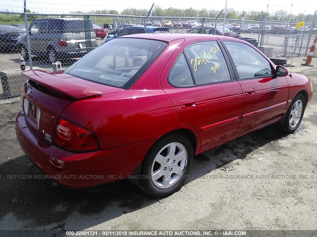 3N1CB51D45L468767 - 2005 NISSAN SENTRA 1.8/1.8S RED photo 4