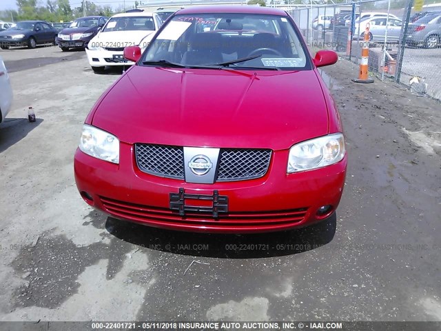 3N1CB51D45L468767 - 2005 NISSAN SENTRA 1.8/1.8S RED photo 6