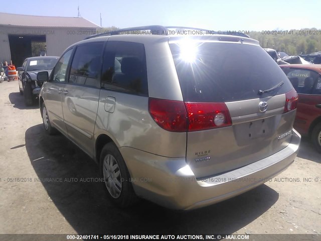 5TDZA23C46S495234 - 2006 TOYOTA SIENNA CE/LE TAN photo 3