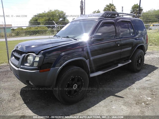 5N1ED28TX4C684656 - 2004 NISSAN XTERRA XE/SE BLACK photo 2