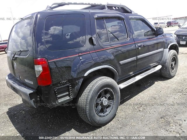 5N1ED28TX4C684656 - 2004 NISSAN XTERRA XE/SE BLACK photo 4