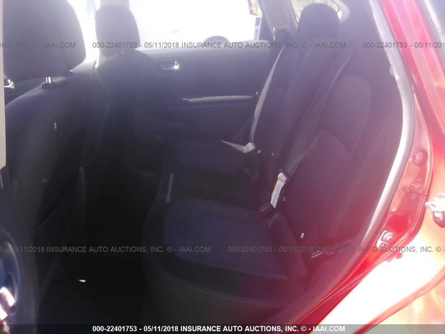 JN8AS5MT0BW186921 - 2011 NISSAN ROGUE S/SV/KROM MAROON photo 8