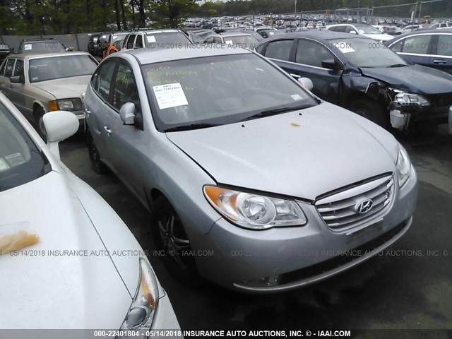 KMHDU4AD4AU989344 - 2010 HYUNDAI ELANTRA BLUE/GLS/SE SILVER photo 1