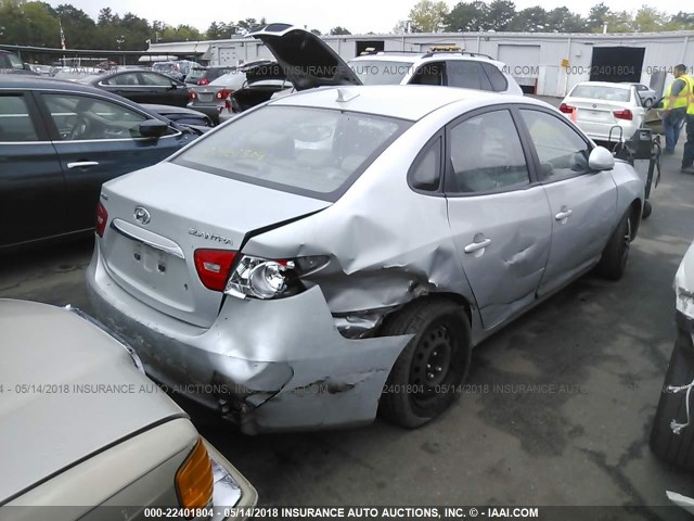 KMHDU4AD4AU989344 - 2010 HYUNDAI ELANTRA BLUE/GLS/SE SILVER photo 4