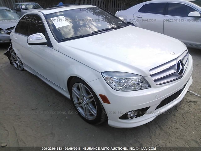 WDDGF56X78R040068 - 2008 MERCEDES-BENZ C 350 WHITE photo 1