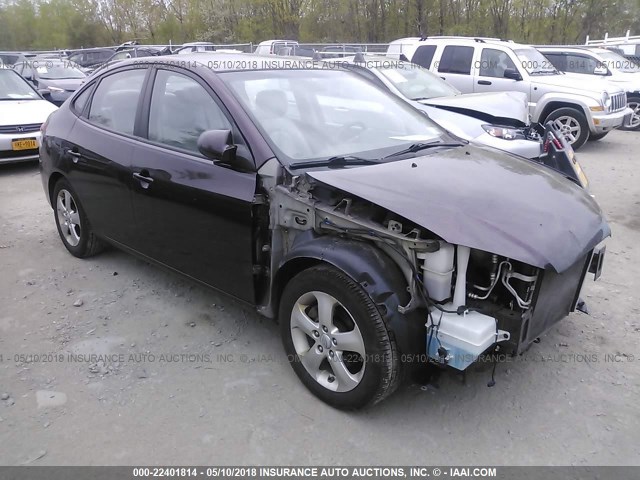 KMHDU46D68U513163 - 2008 HYUNDAI ELANTRA GLS/SE/LIMITED PURPLE photo 1