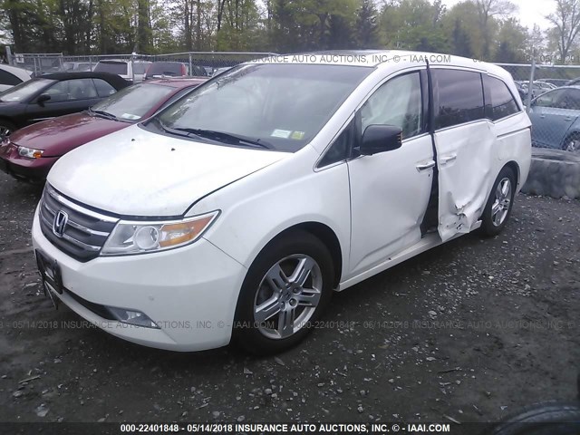 5FNRL5H98BB088959 - 2011 HONDA ODYSSEY TOURING/TOURING ELITE WHITE photo 2