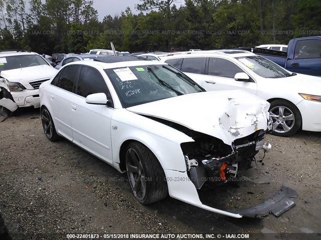 WAUAF78E88A078248 - 2008 AUDI A4 2.0T WHITE photo 1