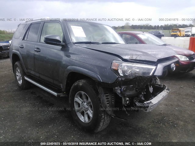 JTEBU5JR6H5475718 - 2017 TOYOTA 4RUNNER SR5 PREM/LTDL/TRAIL/TRD GRAY photo 1