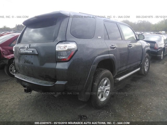 JTEBU5JR6H5475718 - 2017 TOYOTA 4RUNNER SR5 PREM/LTDL/TRAIL/TRD GRAY photo 4