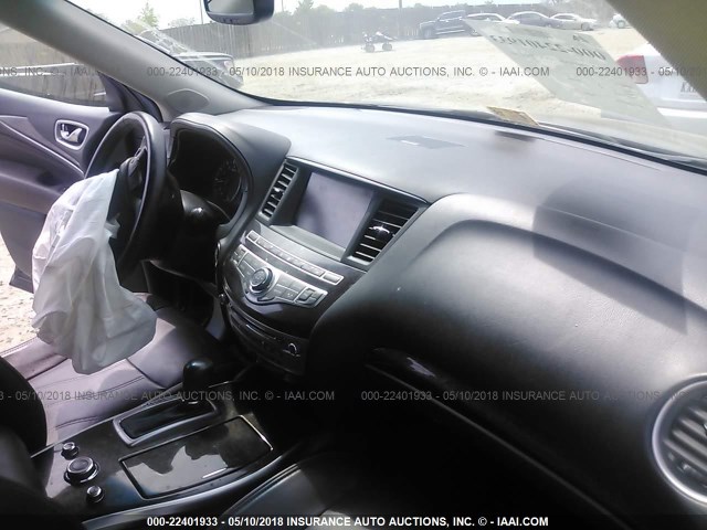 5N1AL0MM9DC343933 - 2013 INFINITI JX35 BLACK photo 5