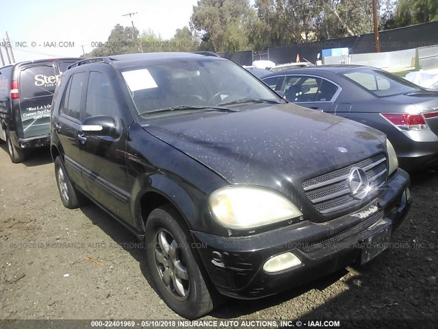 4JGAB75E32A320059 - 2002 MERCEDES-BENZ ML 500 BLACK photo 1