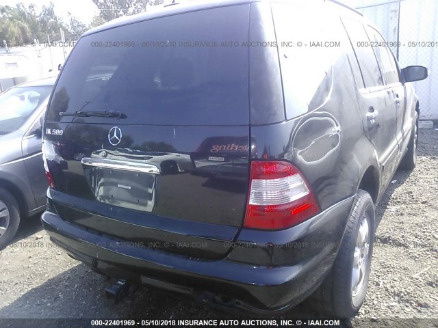 4JGAB75E32A320059 - 2002 MERCEDES-BENZ ML 500 BLACK photo 6