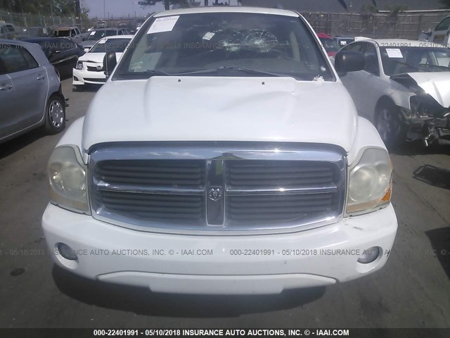 1D4HD58D04F189055 - 2004 DODGE DURANGO LIMITED WHITE photo 6