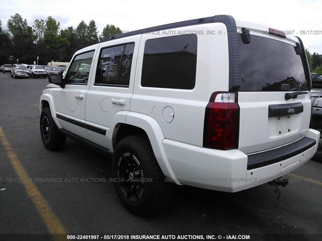 1J8HG48N08C241596 - 2008 JEEP COMMANDER SPORT თეთრი ფოტო 3