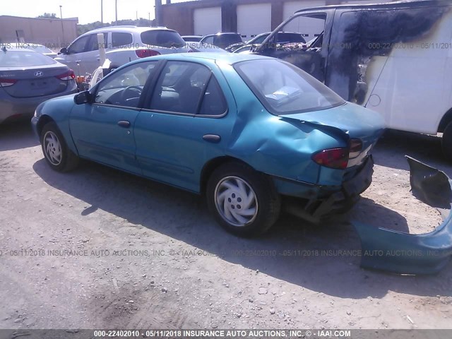 1G1JF5249V7194518 - 1997 CHEVROLET CAVALIER LS GREEN photo 3