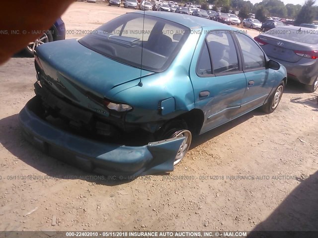 1G1JF5249V7194518 - 1997 CHEVROLET CAVALIER LS GREEN photo 4