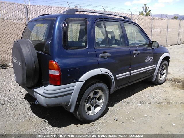 2CNBJ734226946975 - 2002 CHEVROLET TRACKER ZR2 蓝色 照片 4
