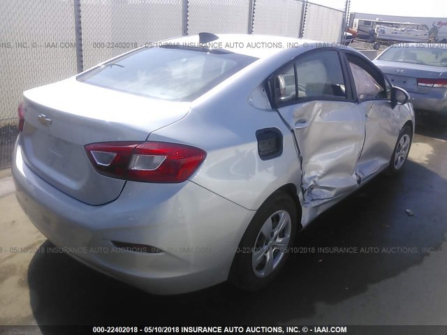 1G1BC5SM6G7290915 - 2016 CHEVROLET CRUZE LS SILVER photo 4