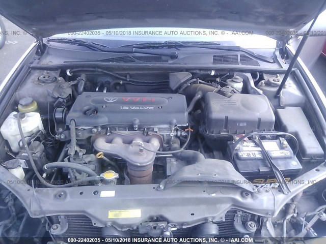 4T1BE32K05U963356 - 2005 TOYOTA CAMRY LE/XLE/SE ნაცრისფერი ფოტო 10