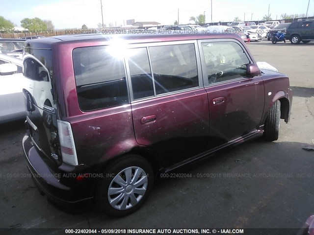 JTLKT334950201987 - 2005 TOYOTA SCION XB PURPLE photo 4