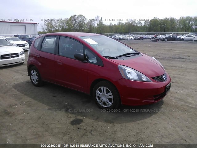 JHMGE8G28AS004680 - 2010 HONDA FIT RED photo 1