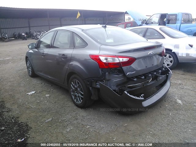 1FADP3E26DL296354 - 2013 FORD FOCUS S GRAY photo 3