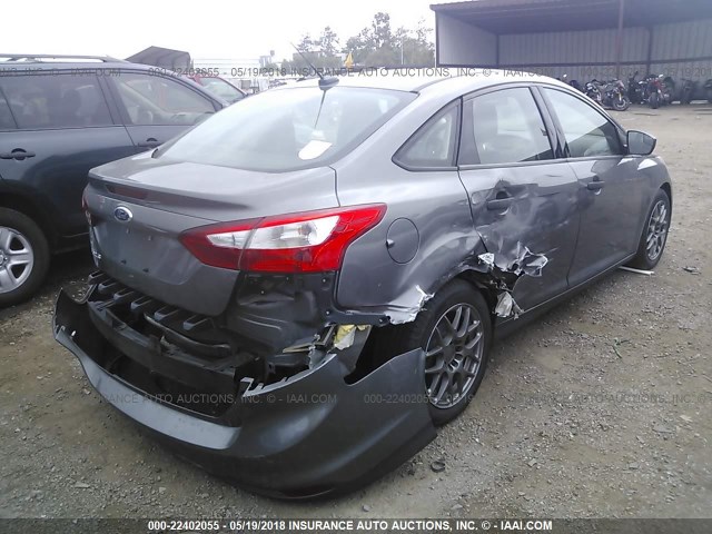 1FADP3E26DL296354 - 2013 FORD FOCUS S GRAY photo 4
