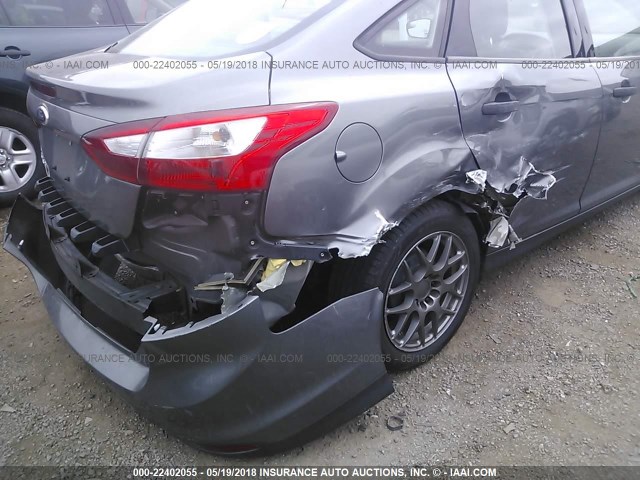 1FADP3E26DL296354 - 2013 FORD FOCUS S GRAY photo 6