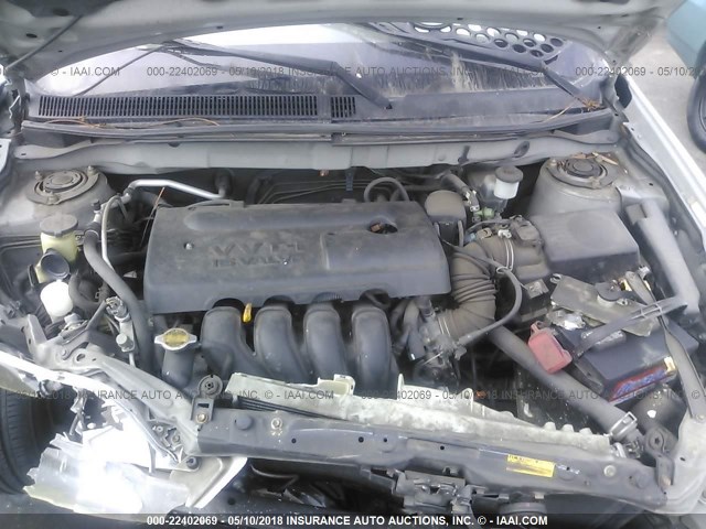 2T1KR32E63C065700 - 2003 TOYOTA COROLLA MATRIX XR SILVER photo 10