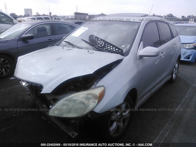 2T1KR32E63C065700 - 2003 TOYOTA COROLLA MATRIX XR SILVER photo 2