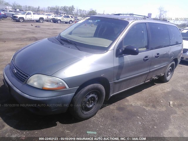 2FMZA51461BA98062 - 2001 FORD WINDSTAR LX GRAY photo 2